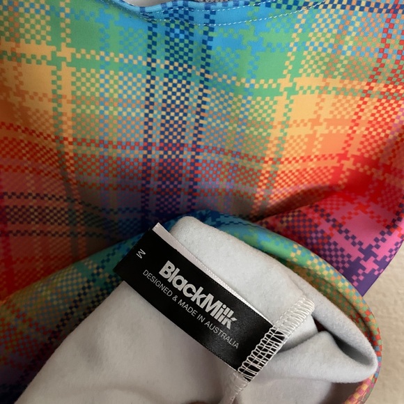 TARTAN RAINBOW WIFEY TOP - Picture 3 of 3